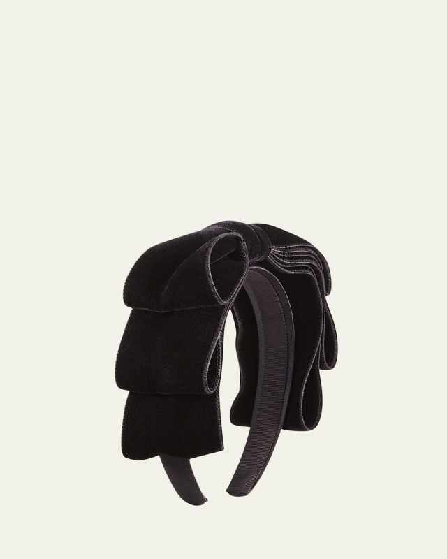 Katya Velvet Bow Headband